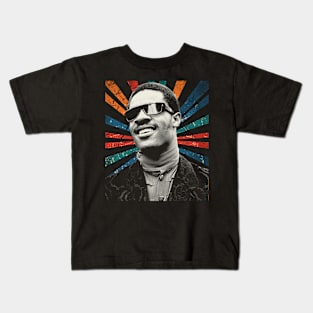 sketc vintage Stevie Wonder #2 Kids T-Shirt